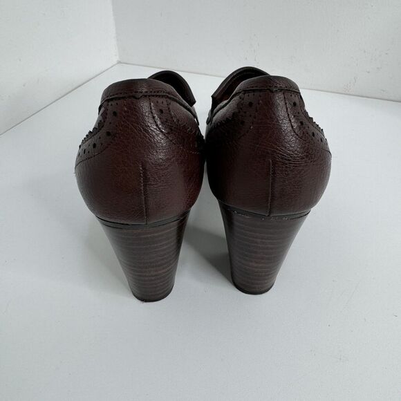 GH Bass & Co. Block Heels Women's 7 M Pumps SlipOn Shoes Kiltie Tassels Academia - Picture 6 of 8